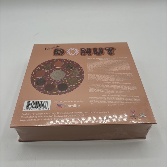 Glamlite Chocolate Donut Eyeshadow Palette Safety Sealed Multiple Browns - Picture 7 of 7